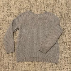 Pink Republic Girls Grey Knit Sweater Medium 10/12